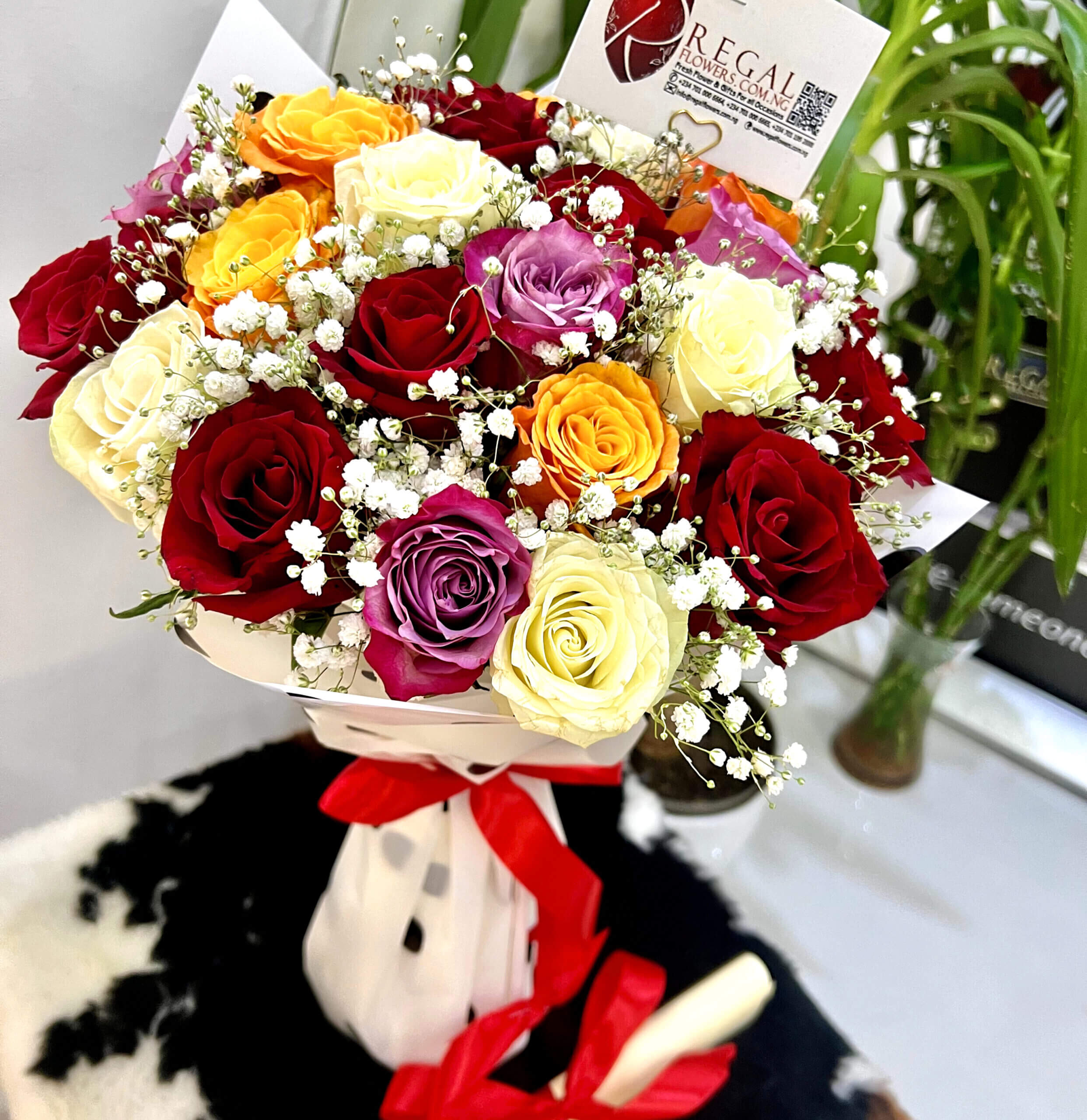 Fresh Flower Bouquet with Personalised Note