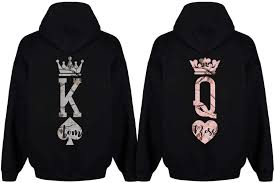 Personalised Couple Matching Hoodie Set