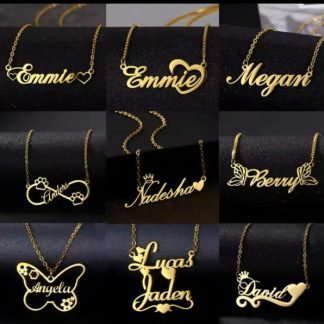 Personalised Name Necklace —  Gold Plated